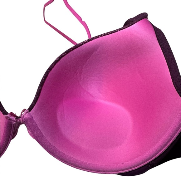 Cacique Deep Purple Cotton Boost Plunge - Picture 3 of 6